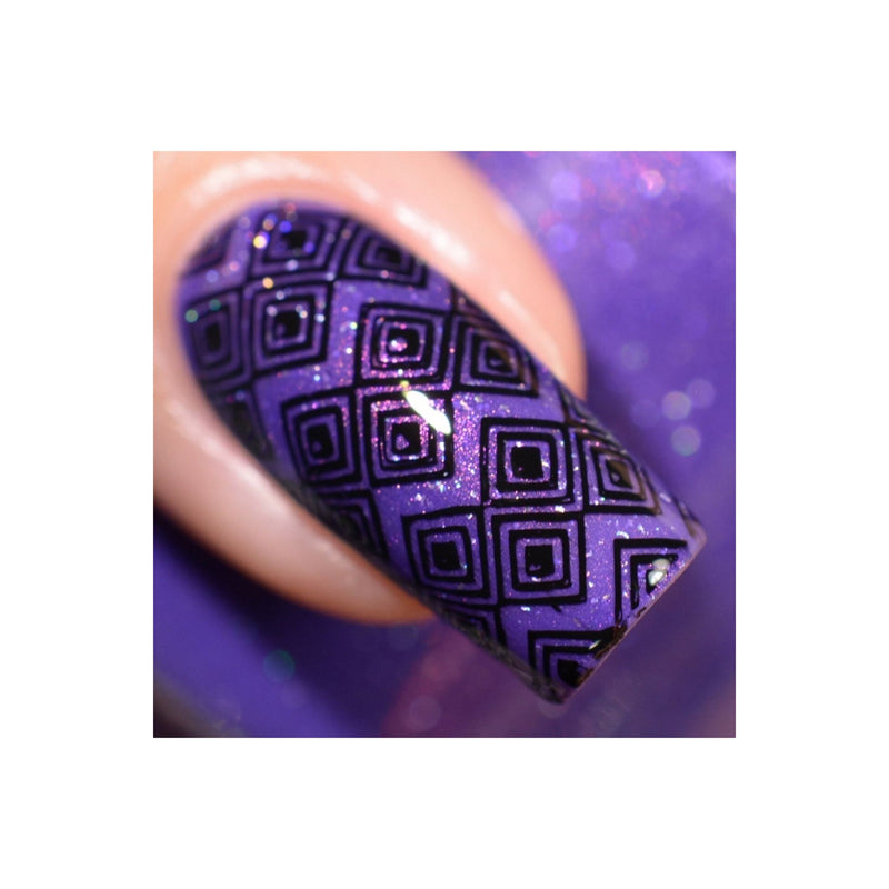 UberChic Beauty Collection 20 Stamping Plate Dark Slate Blue