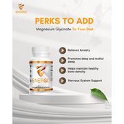 Energi Nutrition Magnesium Glycinate Supplement Lavender