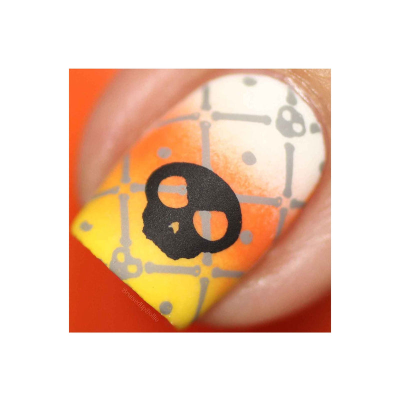 UberChic Beauty Halloween-02 Stamping Plate Dark Salmon