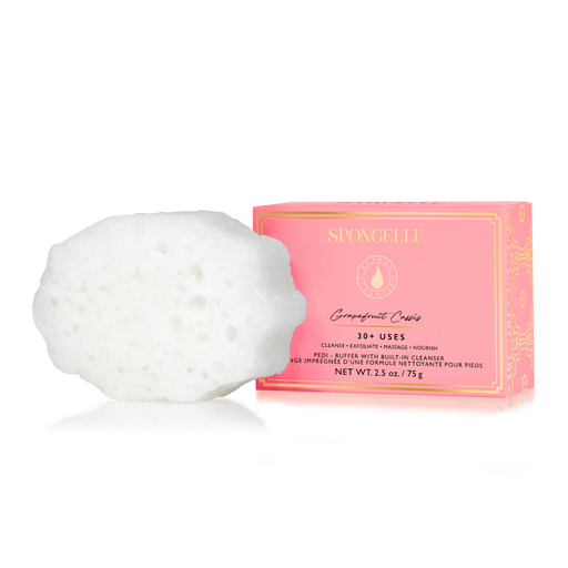 Spongellé Grapefruit Cassis | Pedi Buffer Pedi Buffer White Smoke