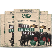 Grazly Beef Brisket Slabs - 100% Grass-Fed & Finished Tan 5 pack