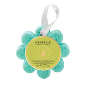 Spongellé Coconut Verbena | Wild Flower Bath Sponge Body Wash Infused Buffer White Smoke