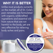COLEHERBALS LLC 25 - Dr. Cole's P.M. Pain Cream Herbal Dark Slate Blue