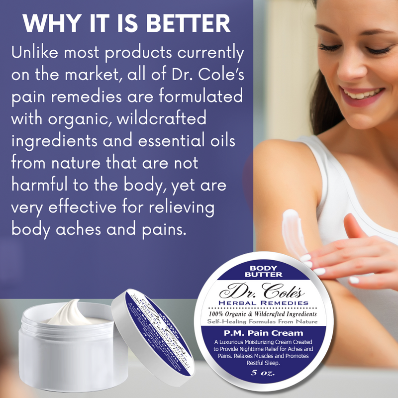 COLEHERBALS LLC 25 - Dr. Cole's P.M. Pain Cream Herbal Dark Slate Blue
