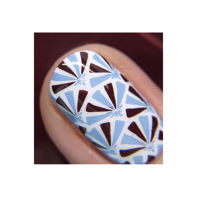 UberChic Beauty Art Deco Elegance Stamping Plate Gray