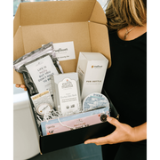 Sunflower Motherhood Postpartum Recovery Box Baby Gift Set Tan