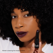 Rude Cosmetics Attitude Matte Lipstick Lipstick Black Unruly,Cunning,Temper,Snob,Swank,Rebellious,Reckless,Rowdy,Disobedient,Naughty,Tumultuous,Pompous,Arrogant,Contemptuous,Bossy,Cavalier,Cheeky,Cocky,Smug,Snooty,Stuck Up,Vain,Shrewd,Insolent