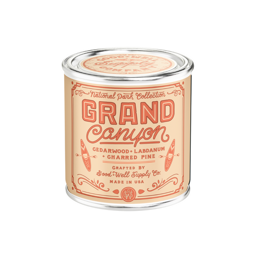Good & Well Supply Co Grand Canyon National Park Candle Candles Peach Puff Half Pint / 8oz / Cotton Wick,Pint / 14oz / Cotton Wick