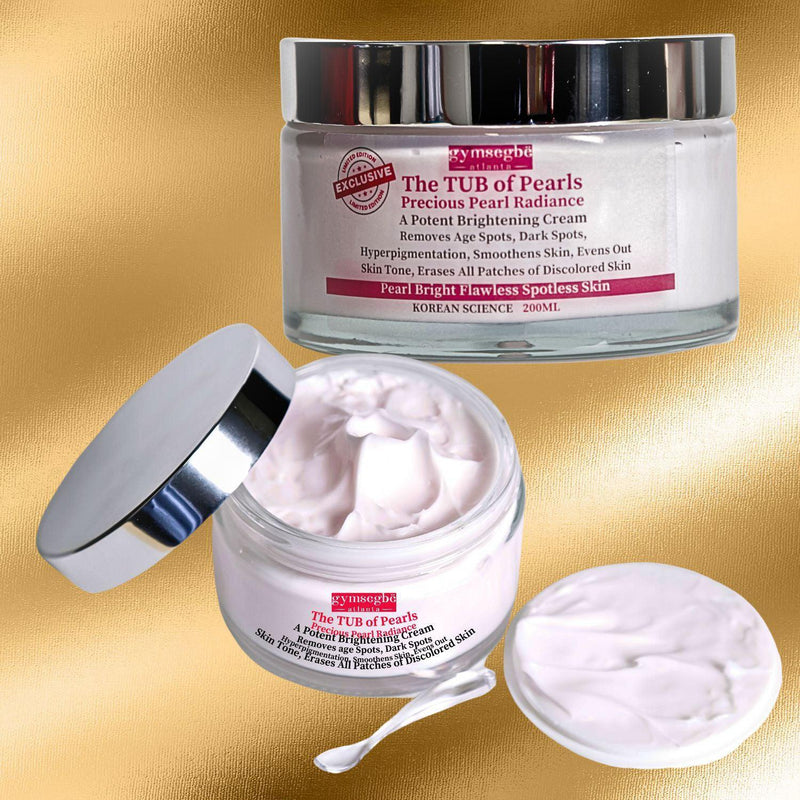 gymsegbë The Tub Of Pearls Precious Pearl Radiance  Brightening Cream Anti-Aging, Dark Spots, Hyperpigmentation Khaki 1 Jar Save $95,2 Jars Save $240