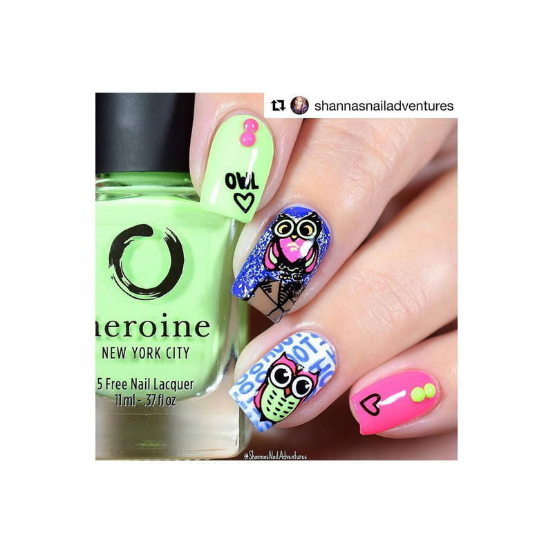 UberChic Beauty Who Gives a Hoot Stamping Plate Gray