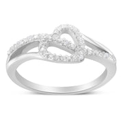 Bids.com .925 Sterling Silver 1/8 Cttw Diamond Open Heart Leaf Curvy Bypass Accent Fashion or Promise Ring (I-J Color, I2-I3 Clarity) - Size 6 Rings White Smoke 7 / White.Sterling Silver,8 / White.Sterling Silver,7.75 / White.Sterling Silver,7.5 / White.Sterling Silver,7.25 / White.Sterling Silver,6.75 / White.Sterling Silver,6.5 / White.Sterling Silver,6.25 / White.Sterling Silver,6 / White.Sterling Silver