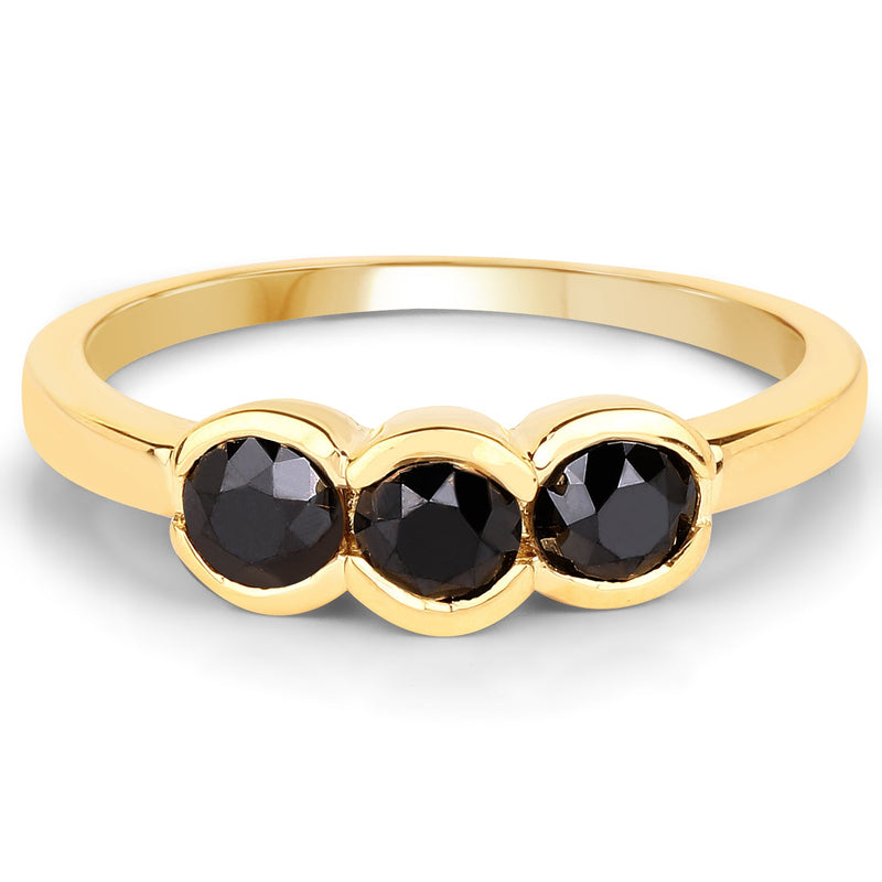 Bids.com 1.16 Carat Genuine Black Diamond .925 Sterling Silver Ring Rings White Smoke size 6.00,size 7.00,size 8.00,size 9.00,size 5.00