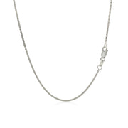 Bids.com 14k White Gold Gourmette Chain 1.0mm Necklaces White Smoke 16 / White Gold,18 / White Gold,20 / White Gold,One / White Gold