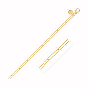 Bids.com 14k Yellow Gold Wire Paperclip Bracelet (2.7mm) Bracelets White Smoke 7 / Yellow Gold