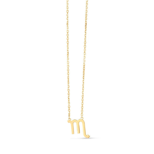 Bids.com 14K Yellow Gold Scorpio Necklace Necklaces White Smoke 18 / Yellow Gold