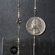 Bids.com Diamond Cut Bead Links Pendant Chain in 14k Two Tone Gold (3.5mm) Necklaces Dark Slate Gray 16 / Two-Tone Gold,18 / Two-Tone Gold