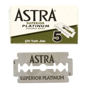Astra Astra Superior Platinum Double Edge Razor Blades - 5 Pack Razor Blades White Smoke