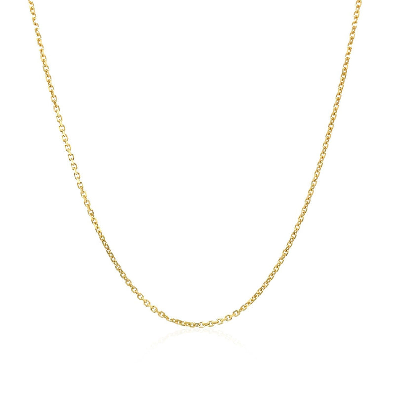 Bids.com 10k Yellow Gold Cable Chain 1.1mm Necklaces White Smoke 16 / Yellow Gold,18 / Yellow Gold,20 / Yellow Gold,One / Yellow Gold