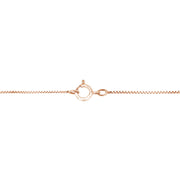 Bids.com 10K Rose and White Gold Plated .925 Sterling Silver 1/4 Cttw Miracle-Set Champagne Diamond Triple Circle 18" Necklace (I2-I3 Clarity) Necklaces White Smoke WhiteRose.Sterling Silver / 18
