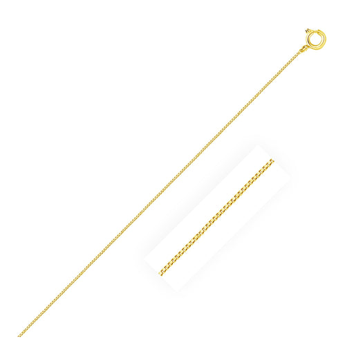 Bids.com 14k Yellow Gold Classic Box Chain 0.45mm Necklaces White Smoke 16 / Yellow Gold,18 / Yellow Gold,20 / Yellow Gold
