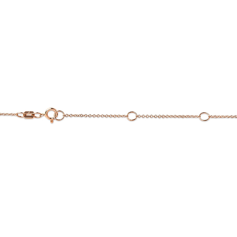 Bids.com 10K Rose Gold 1/3 Carat Round Brilliant-Cut Diamond Modern Bezel-Set Solitaire 16"-18" Pendant Necklace (H-I Color, SI2-I1 Clarity) Necklaces White Smoke Rose.Gold / 18