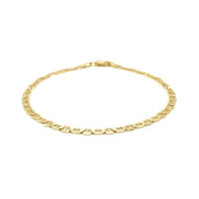 Bids.com 3.2mm 14k Yellow Gold Mariner Link Anklet Accessories White Smoke 10 / Yellow Gold