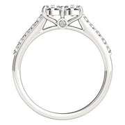 Bids.com 14k White Gold Round Two Stone Diamond Ring (3/4 cttw) Rings White Smoke 3 / White Gold,3.5 / White Gold,4 / White Gold,4.5 / White Gold,5 / White Gold,5.5 / White Gold,6 / White Gold,6.5 / White Gold,7 / White Gold,7.5 / White Gold,8 / White Gold,8.5 / White Gold,9 / White Gold