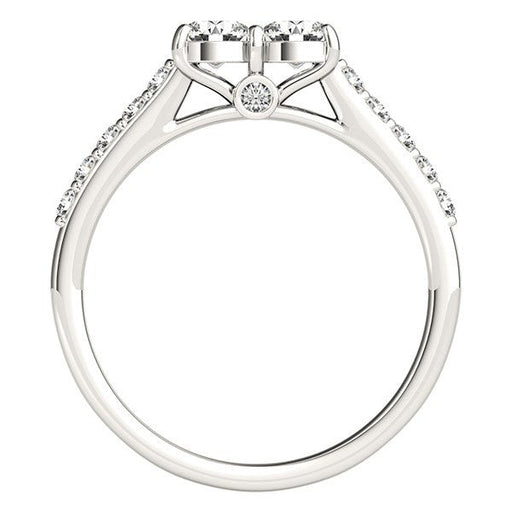Bids.com 14k White Gold Round Two Stone Diamond Ring (3/4 cttw) Rings White Smoke 3 / White Gold,3.5 / White Gold,4 / White Gold,4.5 / White Gold,5 / White Gold,5.5 / White Gold,6 / White Gold,6.5 / White Gold,7 / White Gold,7.5 / White Gold,8 / White Gold,8.5 / White Gold,9 / White Gold