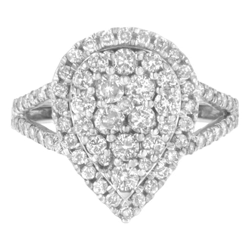 Bids.com .925 Sterling Silver Diamond Cluster Ring (1 1/2 Cttw, H-I Color, I1-I2 Clarity) - Size 6 Rings White Smoke 8 / White.Sterling Silver,7.5 / White.Sterling Silver,7 / White.Sterling Silver,6.5 / White.Sterling Silver,6 / White.Sterling Silver