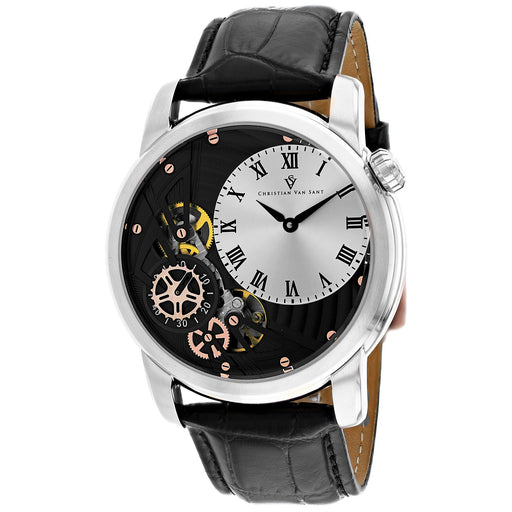Bids.com Christian Van Sant Men's Sprocket Auto-Quartz Watches White Smoke