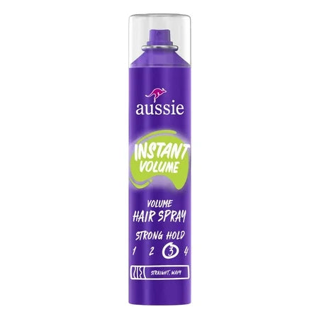 Aussie Aussie Instant Volume Hair Spray for Wavy and Straight Hair 10 oz Hair Styling Products Dark Slate Blue