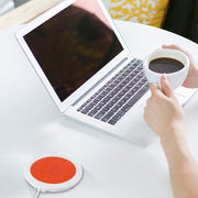 SmartPursue™ ☕ USB Cup Warmer Mat Pad – Portable Coffee & Tea Mug Heating Coaster Beverage Warmers Lavender Black / USB,Blue / USB,Orange / USB