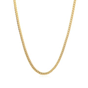Bids.com 3.2mm 14k Yellow Gold Classic Solid Miami Cuban Chain Necklaces White Smoke 20 / Yellow Gold,22 / Yellow Gold,24 / Yellow Gold,18 / Yellow Gold