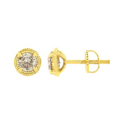 Bids.com 14K Yellow Gold Plated .925 Sterling Silver 1.0 Cttw Round Brilliant Cut Diamond Solitaire Milgrain Stud Earrings (K-L Color, I2-I3 Clarity) Earrings White Smoke Rose.Sterling Silver / 1,Yellow.Sterling Silver / 1.5,Yellow.Sterling Silver / 0.5,Yellow.Sterling Silver / 0.25,Yellow.Sterling Silver / 0.75,Yellow.Sterling Silver / 0.4,Yellow.Sterling Silver / 0.33,Yellow.Sterling Silver / 1