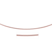 Bids.com 14k Rose Gold Necklace in a Round Omega Chain Style Necklaces White Smoke 17 / Rose Gold