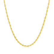 Bids.com 2.0mm 14k Yellow Gold Light Rope Chain Necklaces White Smoke 16 / Yellow Gold,18 / Yellow Gold,20 / Yellow Gold