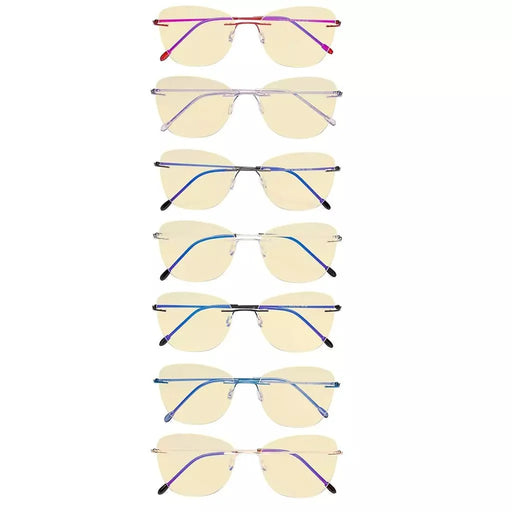 eyekeeper.com 7 Pack Cat-eye Blue Light Blocking Reading Glasses TMWK9902 Eyeglasses White Smoke 7 Pairs Mix / without magnification,7 Pairs Mix / +0.50,7 Pairs Mix / +1.00,7 Pairs Mix / +1.25,7 Pairs Mix / +1.50,7 Pairs Mix / +1.75,7 Pairs Mix / +2.00,7 Pairs Mix / +2.25,7 Pairs Mix / +2.50,7 Pairs Mix / +3.00,7 Pairs Mix / +3.50