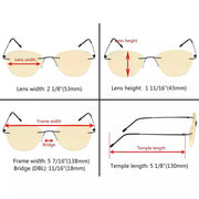 eyekeeper.com 7 Pack Rimless Blue Light Blocking Reading Glasses TMWK9901B Eyeglasses White Smoke 7 Pairs Mix / without magnification,7 Pairs Mix / +0.50,7 Pairs Mix / +1.00,7 Pairs Mix / +1.25,7 Pairs Mix / +1.50,7 Pairs Mix / +2.00,7 Pairs Mix / +2.50,7 Pairs Mix / +3.00,7 Pairs Mix / +3.50