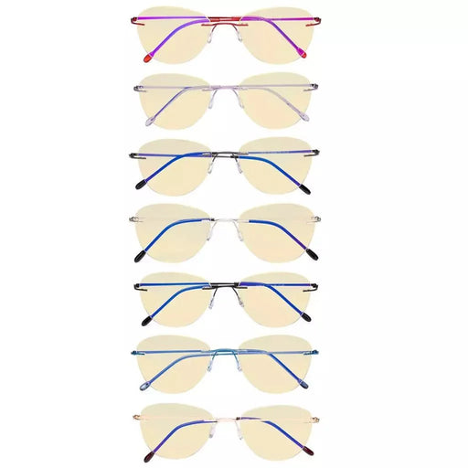 eyekeeper.com 7 Pack Rimless Blue Light Blocking Reading Glasses TMWK9901B Eyeglasses White Smoke 7 Pairs Mix / without magnification,7 Pairs Mix / +0.50,7 Pairs Mix / +1.00,7 Pairs Mix / +1.25,7 Pairs Mix / +1.50,7 Pairs Mix / +2.00,7 Pairs Mix / +2.50,7 Pairs Mix / +3.00,7 Pairs Mix / +3.50