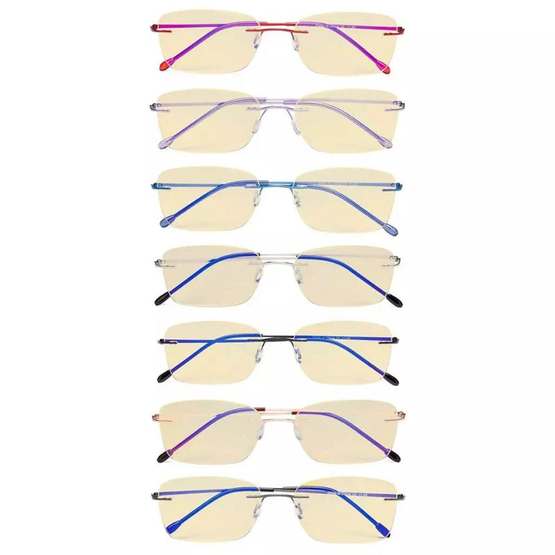 eyekeeper.com 7 Pack Rimless Blue Light Blocking Reading Glasses TMWK9905B Eyeglasses White Smoke 7 Pairs Mix / without magnification,7 Pairs Mix / +0.50,7 Pairs Mix / +1.00,7 Pairs Mix / +1.25,7 Pairs Mix / +1.50,7 Pairs Mix / +1.75,7 Pairs Mix / +2.00,7 Pairs Mix / +2.50,7 Pairs Mix / +3.00,7 Pairs Mix / +3.50