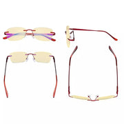eyekeeper.com 7 Pack Rimless Blue Light Blocking Reading Glasses TMWK9906A Eyeglasses White Smoke 7 Pairs Mix / without magnification,7 Pairs Mix / +0.50,7 Pairs Mix / +1.00,7 Pairs Mix / +1.25,7 Pairs Mix / +1.50,7 Pairs Mix / +1.75,7 Pairs Mix / +2.00,7 Pairs Mix / +2.50,7 Pairs Mix / +3.00,7 Pairs Mix / +3.50