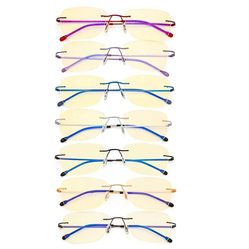 eyekeeper.com 7 Pack Rimless Blue Light Blocking Reading Glasses TMWK9906B Eyeglasses White Smoke 7 Pairs Mix / without magnification,7 Pairs Mix / +0.50,7 Pairs Mix / +1.25,7 Pairs Mix / +1.50,7 Pairs Mix / +1.75,7 Pairs Mix / +2.00,7 Pairs Mix / +2.50,7 Pairs Mix / +3.00,7 Pairs Mix / +3.50