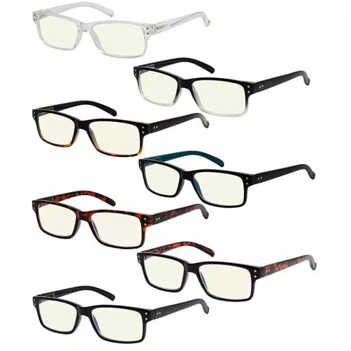 eyekeeper.com 7 Pack Vintage Blue Light Filter Reading Glasses UVR032 Eyeglasses White Smoke 7 Pairs Mix / without magnification,7 Pairs Mix / +0.25,7 Pairs Mix / +0.50,7 Pairs Mix / +0.75,7 Pairs Mix / +1.00,7 Pairs Mix / +1.25,7 Pairs Mix / +1.50,7 Pairs Mix / +1.75,7 Pairs Mix / +2.00,7 Pairs Mix / +2.25,7 Pairs Mix / +2.50,7 Pairs Mix / +2.75