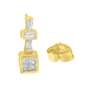 Bids.com 14K Yellow Gold 1 1/3 cttw Diamond Hoop Earrings (G-H, VS1-VS2) Earrings White Smoke Yellow.Gold / 1.33