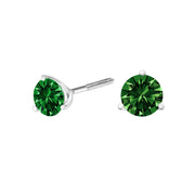 Bids.com 14K White Gold 1.0 Cttw 3-Prong Martini Set Lab Grown Green Diamond Solitaire Stud Earrings Earrings White Smoke White.Gold / 1,Yellow.Gold / 1,Yellow.Gold / 1.5,White.Gold / 2,Yellow.Gold / 2,White.Gold / 1.5