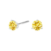 Bids.com 14K White Gold 3-Prong Martini Set 1.0 Cttw Yellow Lab Grown Diamond Solitaire Stud Earrings Earrings White Smoke White.Gold / 1,Yellow.Gold / 1,White.Gold / 1.5,Yellow.Gold / 1.5,White.Gold / 2,Yellow.Gold / 2