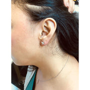 Bids.com 14K White Gold 1/2 Cttw Marquise Diamond 8 Stone Floral Leaf Stud Earrings (H-I Color, SI1-SI2 Clarity) Earrings Black White.Gold / 0.5,Yellow.Gold / 0.5,Yellow.Gold / 0.75