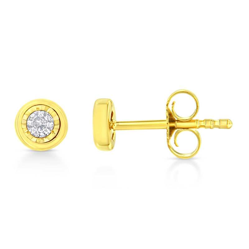Bids.com 10K Yellow Gold Plated .925 Sterling Silver 1/10 Cttw Miracle-Set Diamond Circle Shape Stud Earrings (K-L Color, I2-I3 Clarity) Earrings White Smoke Yellow.Sterling Silver / 0.1 / Circle Shape,Yellow.Sterling Silver / 0.1 / Marquise Shape,Yellow.Sterling Silver / 0.1 / Pear Shape,Yellow.Sterling Silver / 0.1 / Cushion Shape,Yellow.Sterling Silver / 0.1 / Oval Shape,Yellow.Sterling Silver / 0.1 / Heart