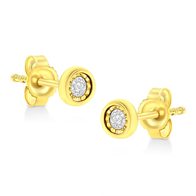 Bids.com 10K Yellow Gold Plated .925 Sterling Silver 1/10 Cttw Miracle-Set Diamond Circle Shape Stud Earrings (K-L Color, I2-I3 Clarity) Earrings White Smoke Yellow.Sterling Silver / 0.1 / Circle Shape,Yellow.Sterling Silver / 0.1 / Marquise Shape,Yellow.Sterling Silver / 0.1 / Pear Shape,Yellow.Sterling Silver / 0.1 / Cushion Shape,Yellow.Sterling Silver / 0.1 / Oval Shape,Yellow.Sterling Silver / 0.1 / Heart