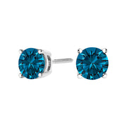 Bids.com 14K White Gold 1.00 Cttw Blue Lab Grown Diamond Stud Earrings with Screw Backs Earrings White Smoke White.Gold / 1,Yellow.Gold / 1,White.Gold / 2,White.Gold / 3,Yellow.Gold / 2,Yellow.Gold / 3